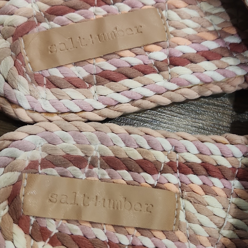 Salt + Umber Sunny Slides Sandals Pink Neutral Boho Chic Ecocore Sustainable 8 - Picture 3 of 6